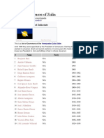 List of Governors of Zulia