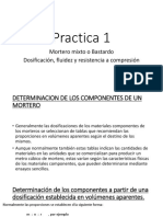 Practica 1 Dosificación de Morteros PDF