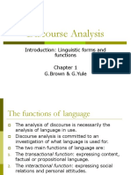 Discourse Analysis