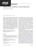 Meaning-Centered Psychotherapy, A Socratic Clinical Practice