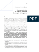  "El Coloquio de Las Perras" de Antonio Marquet. Reseña de Miguel Ángel Barrón Gavito.