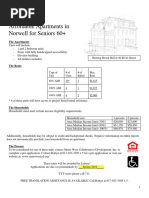 Flier Advertising Affordable Apartments at Herring Brook Hill in Norwell, Mass.