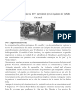 La Matanza Del 6 de Julio de 1944 Perpetrada Por El Régimen Del Partido Nacional