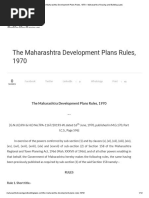 The Maharashtra Development Plans Rules, 1970 - Maharashtra Housing and Building Laws