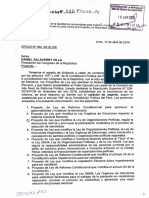 Proyecto Que Modifica Ley de Organizaciones Políticas, Regula La Democracia Interna y Promueve La Participación Ciudadana en El Proceso de Selección de Candidatos