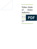 Value Chain of Dairy Industry: SSC Assignment