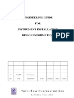 Engineering Guide For Instrument Installation Design Infor PDF