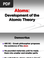 Atoms:: Development of The Atomic Theory