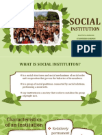 Social Institution