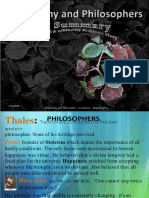 Philosophers and Philosphy