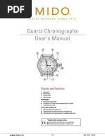 Quartz Chronographs User's Manual: Display and Functions