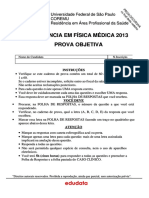 Prova de Residencia Unifesp Fisica Medica