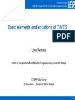 Basic Elements and Equations of TIMES: Uwe Remme