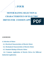 Chapter: Four: Motor Rating Selection & Characteristics of Electric Drives For Common Applications