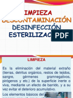 Limpieza - Descontaminacion - Desinfeccion y Esterilizacion