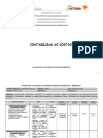 Planificación y Evaluación de Actividades Académicas-Contabilidad de Costos