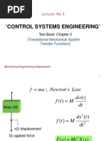 Lecture 03 Translational Mechanical Systems