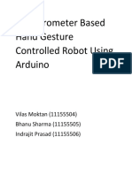 Accelerometer Based Hand Gesture Controlled Robot Using Arduino