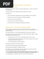 Bank Reconciliation Exercises and Answers: Step-By-Step Tutorial Exercise