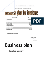 Business Plan: Executive Summery