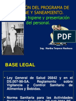 Higiene y Saneamiento - Almacenes