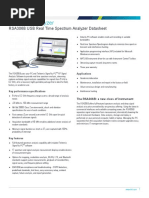 RSA306B USB Real Time Spectrum Analyzer Datasheet 37W603759