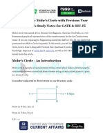 How To Draw Mohrs Circle With Previous Year Questions Study Notes For GATE SSC JE