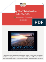 Killing The 7 Motivation Murderers: by Kyle Eschenroeder 350 Comments