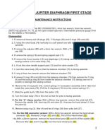 Sopras Sub Jupiter Diaphragm First Stage: Maintenance Instructions