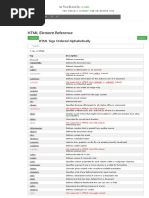 HTML Element Reference: W3schools