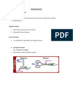 Biomechanic 1. Type of Motion Linear Motion