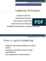 Capital Budgeting