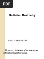 Radiation Dosimetry