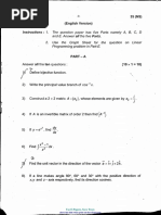 Karnataka 2nd Puc Mathematics Board Exam Question Paper Eng Version-March 2018 PDF