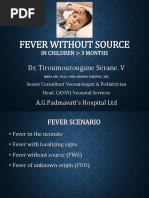 Fever Without Source: Dr. Tiroumourougane Serane. V