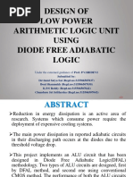 Design of Low Power Arithmetic Logic Unit Using Diode Free Adiabatic Logic Project