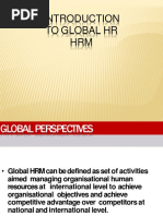 Introduction To Global HRM