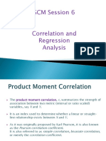 SCM Session 6 Correlation and Regression Analysis