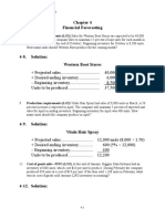 Financial Forecasting: Production Requirements (LO2) Sales For Western Boot Stores Are Expected To Be 40,000