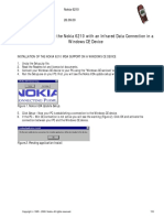 Quick Guide To Using The Nokia 6210 With An Infrared Data Connection in A Windows CE Device