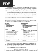 Argumentative Essay: Organization of Argumentative Essays