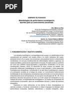 Programa Del Seminario de Performance-Investigación - ENAH 2018 - Roa, Mitidieri