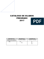 Catalogo de Silabo