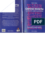 Ciencia Incierta Mario Heler