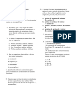 Recuperação 3 Bimestre 1 Ano