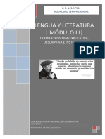 CENS 364 MOD. III Lengua y Literatura - TRAMA EXPOS. DESCRIP E INSTRUCTIVA