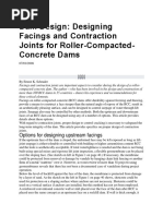 Designing Facing Concrete of RCC Dam