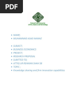 Economics Proposal