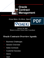 Oracle Contract Management: Know More. Do More. Spend Less