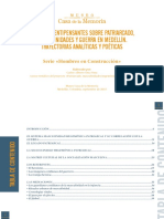 Diálogos Sentipensantes Sobre Patriarcado, Masculinidades y Guerra en Medellín.